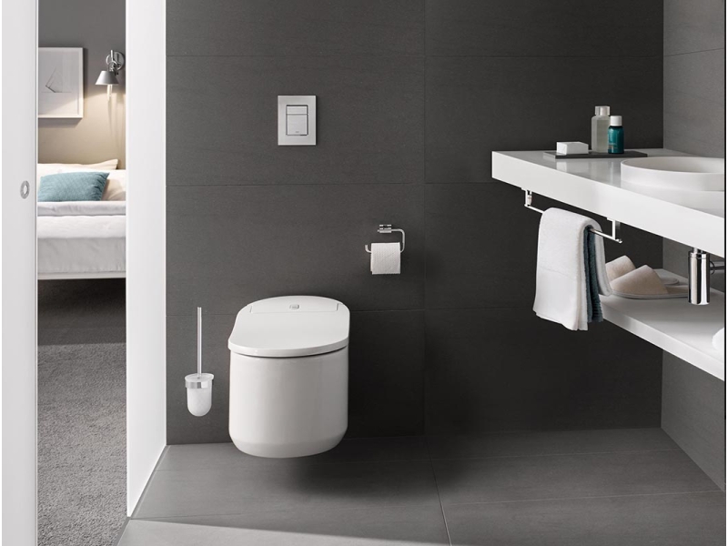 Купить Подвесной унитаз Grohe Sensia Arena 39354SH1 с функцией биде, безободковый, альпин-белый