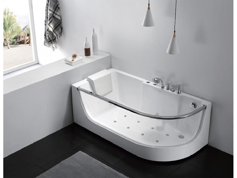 Купить Аэромассажная акриловая ванна Gemy G9227 Milk SPA L, 165 х 80 х 58 см