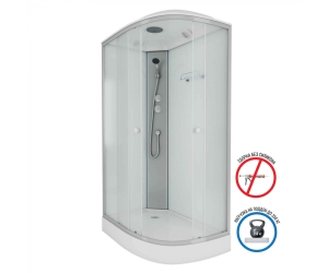 Душевая кабина Niagara Eco 120 x 80, низкий поддон, профиль - хром, стекло матовое, левая/правая, NG-4312-14L/NG-4312-14R