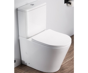 Унитаз компакт Ceramalux N, безободковый, крышка микролифт, белый матовый, 2179XMW