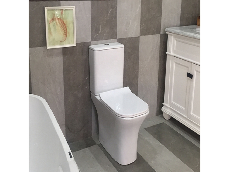 Купить Унитаз компакт Ceramalux безободковый, крышка микролифт, белый, 1215A
