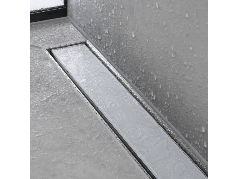 Купить Решетка для дренажного канала Hansgrohe RainDrain Match, 80 см, белое стекло, 56038450