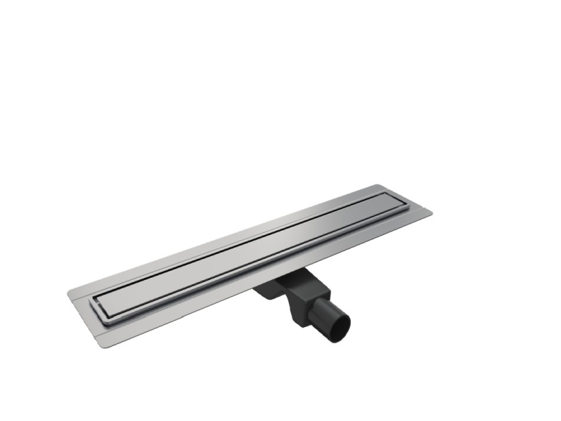 Купить Дренажный канал Timo Basic Steel 60 см с решеткой под плитку, цвет сталь, BSPG-60 S50Rb