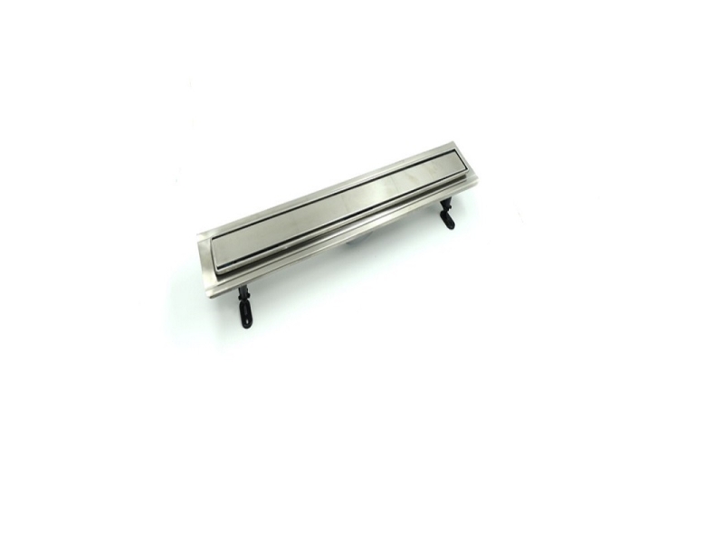 Купить Дренажный канал Timo Basic Steel 60 см с решеткой под плитку, цвет сталь, BSPG-60 S50Rb