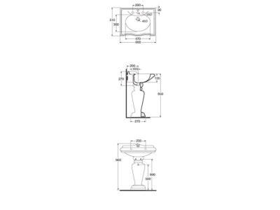 Раковина Migliore Impero ML.IMP-25.360.BI 60 см