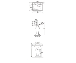 Раковина Migliore Impero ML.IMP-25.360.BI 60 см