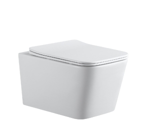 Подвесной унитаз безободковый Aquanet Tavr 2.0 W (243545) Rimless, с крышкой-сиденьем Soft Close - Slimseat