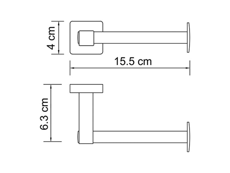 Купить Держатель туалетной бумаги WasserKRAFT Dill, хром, K-3996