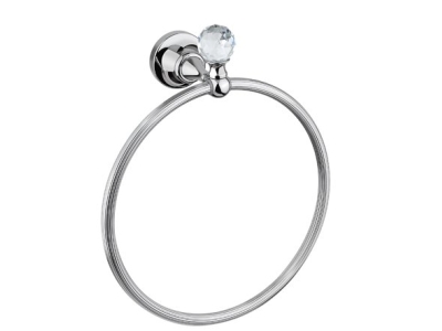 Полотенцедержатель кольцо Cezares Olimp RN-01-Sw цвет хром, ручки Swarovski
