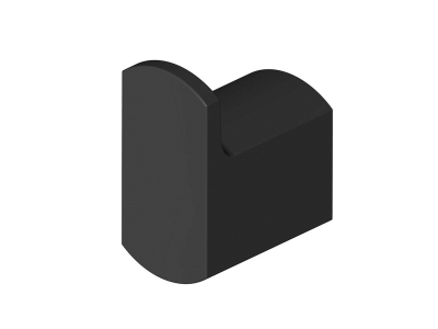 Крючок Gustavsberg Square GB41103904 53 2.5 x 4 x 5 см, черный матовый