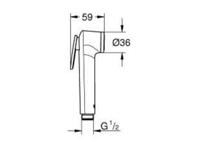 Купить Смеситель Grohe BauEdge 124897 для гигиенического душа (комплект)