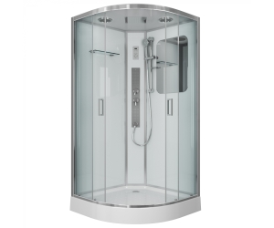 Душевая кабина Niagara Premium 90 x 90, с г/м, низкий поддон, профиль - хром, стекло - прозрачное, NG-6001-01G
