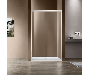 Душевая дверь Vincea Garda VDS-1G130CL, 130 см, раздвижная, стекло прозрачное, хром