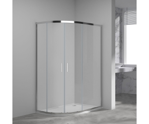 Душевой уголок Vincea Garda VSJ-1G129CL, 120 x 90 см, асимметричный, дверь раздвижная, стекло прозрачное, хром