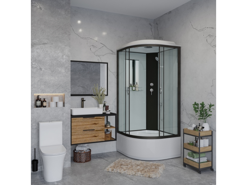 Купить Душевая кабина Niagara NG-6707-14, четверть круга, 80 x 80 см