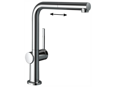 Кухонный смеситель Hansgrohe Talis M54, 72845000, с вытяжным изливом, хром
