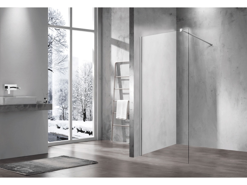 Купить Душевая стенка Vincea Walk In 100 см, стекло прозрачное, профиль хром, VSW-1H100CL