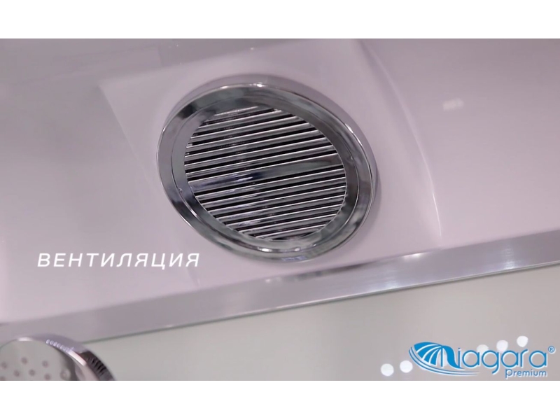 Купить Душевая кабина Niagara Premium 90 x 90, низкий поддон, профиль - черный, стекло - тонированное, NG-6901-01D BLACK