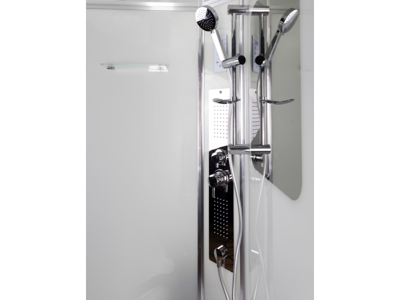 Купить Душевая кабина Niagara Premium 90 x 90, с г/м, низкий поддон, профиль - хром, стекло - прозрачное, NG-6001-01GD