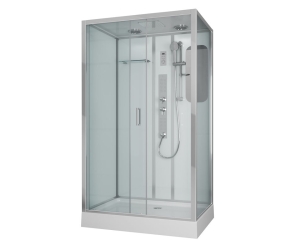Душевая кабина Niagara Premium 120 x 80, с г/м, низкий поддон, профиль - хром, стекло - прозрачное, NG-6012-01GQL/R