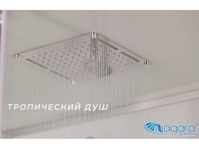 Купить Душевая кабина Niagara Premium 120 x 80, с г/м, низкий поддон, профиль - хром, стекло - прозрачное, NG-6012-01GQL/R