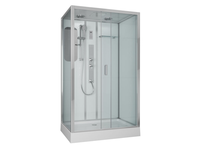 Купить Душевая кабина Niagara Premium 120 x 80, с г/м, низкий поддон, профиль - хром, стекло - прозрачное, NG-6012-01GQL/R