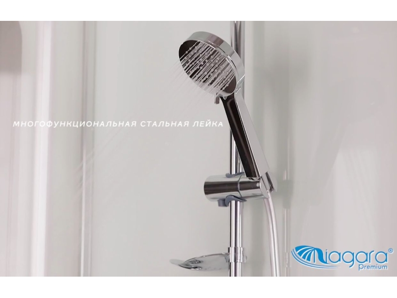 Купить Душевая кабина Niagara Premium 120 x 80, с г/м, низкий поддон, профиль - хром, стекло - прозрачное, NG-6012-01GQL/R