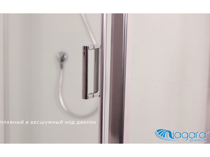 Купить Душевая кабина Niagara Premium 120 x 80, с г/м, низкий поддон, профиль - хром, стекло - прозрачное, NG-6012-01GQL/R