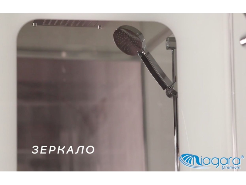 Купить Душевая кабина Niagara Premium 120 x 80, с г/м, низкий поддон, профиль - хром, стекло - прозрачное, NG-6012-01GQL/R