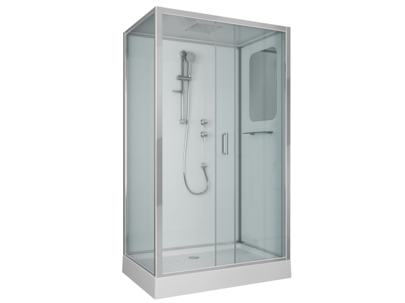 Купить Душевая кабина Niagara Premium 120 x 80, низкий поддон, профиль - хром, стекло - прозрачное, NG-6012-01QL/R