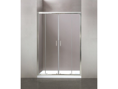Душевая дверь в нишу BelBagno UNO-195, 170 х 195 см, стекло рифлёное, профиль хром, UNO-195-BF-2-170-P-Cr