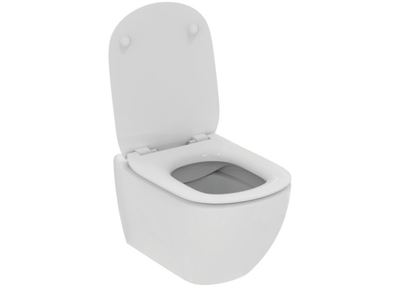 Купить Подвесной унитаз Ideal Standard Tesi WH RimLS+, крышка-сиденье с микролифтом, белый, T536101