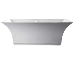 Ванна акриловая Vincea VBT-113, 170 x 75 x 58 см, слив-перелив в комплекте, белый