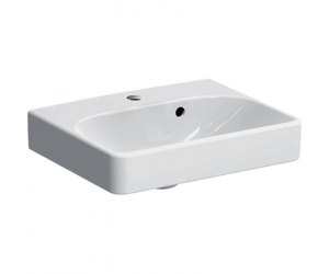 Раковина Geberit Smyle Square 500.222.01.1, 45 х 36 см, белая