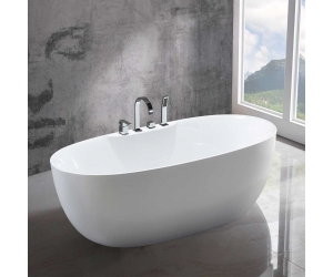Ванна акриловая Vincea 170 x 80 см, слив-перелив в комплекте, белый, VBT-405B-1700