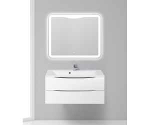 Тумба под раковину BelBagno Marino MARINO-1100-2C-SO-BL-P 110 см, подвесная, цвет белый глянцевый (bianco lucido)