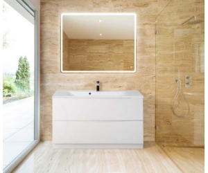 Тумба под раковину BelBagno Marino MARINO-1200-2C-PIA-BL-P 120 см, напольная, цвет белый глянцевый (bianco lucido)