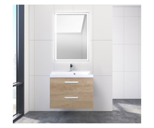 Тумба под раковину BelBagno Aurora AURORA-700-2C-SO-RNN 70 см, подвесная, цвет дуб натуральный (rovere nebrasca nature)