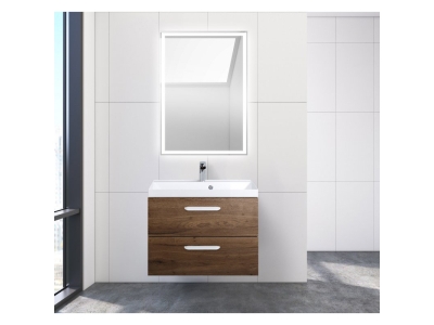 Тумба под раковину BelBagno Aurora AURORA-700-2C-SO-RT 70 см, подвесная, цвет дуб темный (rovere tabacco)