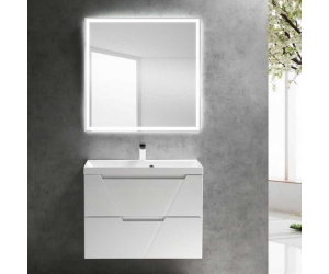 Тумба под раковину BelBagno Vittoria VITTORIA-800-2C-SO-BO-P 80 см, подвесная, цвет белый матовый (bianco opaco)