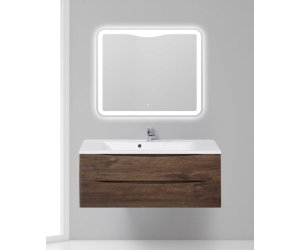 Тумба под раковину BelBagno Marino MARINO-1100-2C-SO-RW-P 110 см, подвесная, цвет дуб мавр (rovere moro)