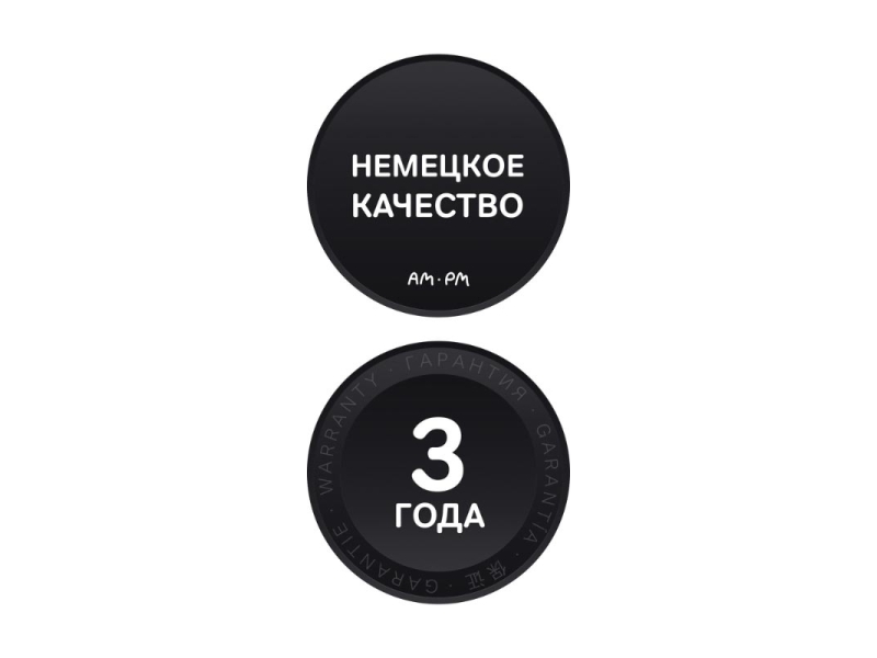 Купить Тумба под раковину Am.Pm Gem подвесная, 60 см, 2 ящика, цвет черный матовый, M90FHX06022BM