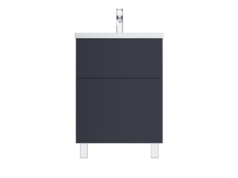 Купить Тумба под раковину Am.Pm Gem M90FSX06022GM32, напольная, 60 см, 2 ящика push-to-open, графит матовый