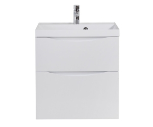 Тумба под раковину BelBagno Marino 60 см, Bianco Lucido - белый глянец, MARINO-H60-600-2C-SO-BL-P