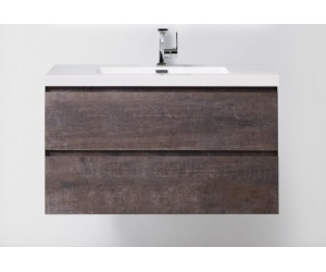 Тумба под раковину BelBagno Luce LUCE-1000-2C-SO-PT, 100 х 48 х 50 см, цвет серый камень (stone)