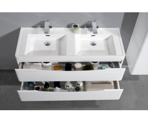 Тумба под раковину BelBagno ANCONA-N-1200-2C-PIA-BL, цвет Bianco Lucido