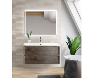 Тумба под раковину BelBagno Albano-900 ALBANO-900-2C-SO-RNG искусственный камень, цвет коричневый