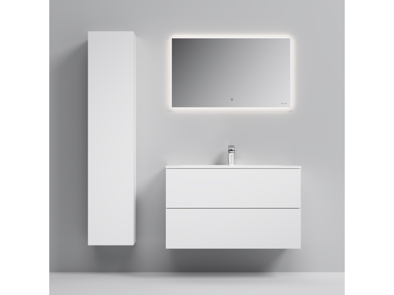 Купить Зеркало Am.Pm Spirit 2.0 M71AMOX1001SA, 100 см, с LED-подсветкой и системой антизапотевания, инфракрасный сенсор