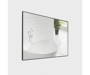 Зеркало BelBagno SPC-AL-600-800 Nero, 60 х 80 см, алюминиевая рама чёрная