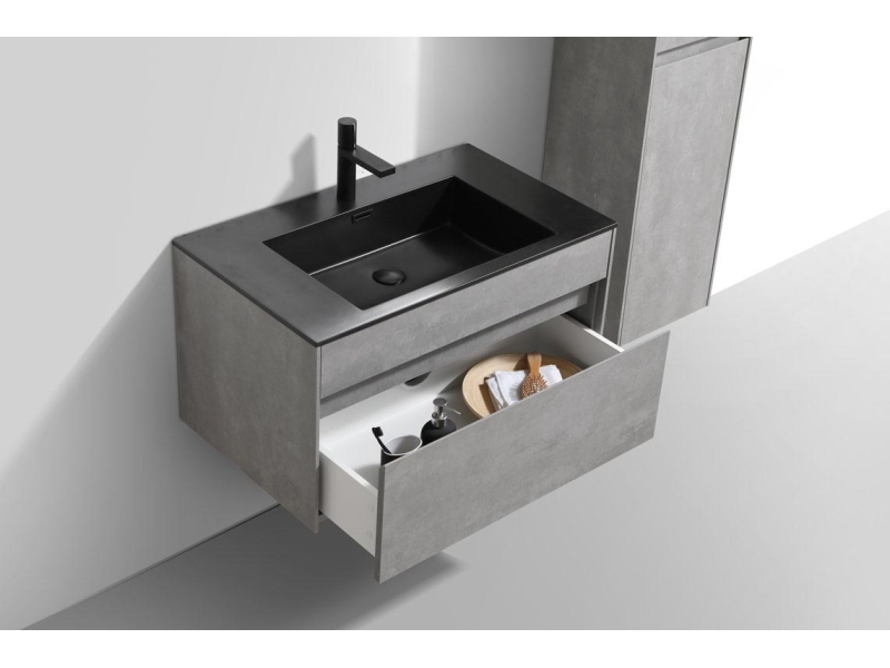 Купить Тумба под раковину Vincea Chiara VMC-1C800NW 80 см, подвесная, коричневый